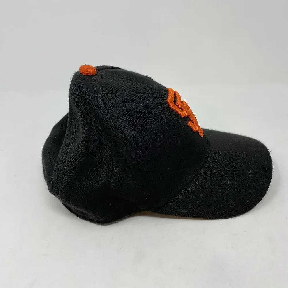 San Francisco Giants Hat New Era Youth Sz 39Thirty Flex Stretch Fitted MLB Black